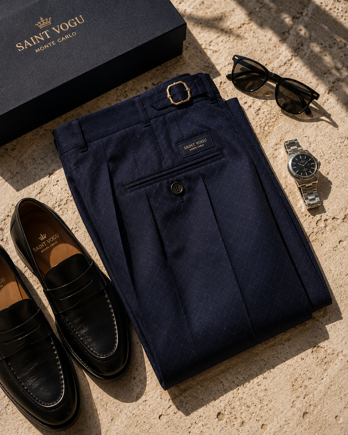 Saint Vogu trouser detail and fit study